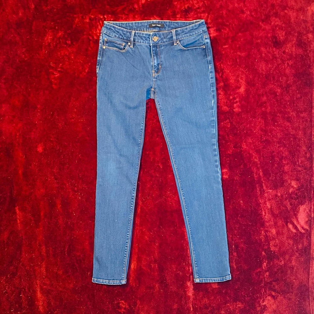 White House Black Market Womens Skimmer Blue Jeans Size 4